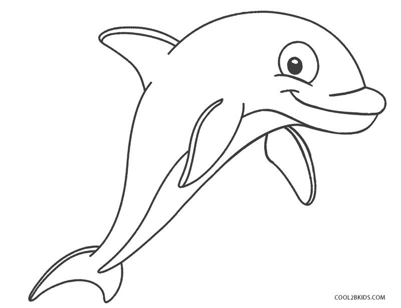 Delfin kolorowanki